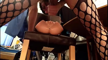 Preview 3 of Jasmine Jae Fuck Her Student - Cumshot on fake pussy doll