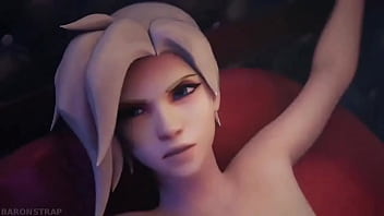 Preview 1 of Husband Watching Wife Try Bbc - momo queen12 - Halloween with Ashe and Mercy
