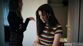 Preview 2 of Black Men With Girl 3gpkingcom - Brunette finds stepsis secret girlfriend and wants to fuck