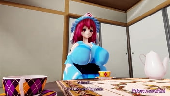 Preview 1 of Videos3xxx Com Porno - MMD Futanari Sex (Touhou Helping The Gardener!)