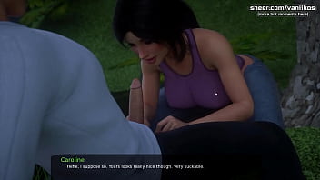 Preview 4 of Wwwixxxi - Milfy City[v0.6e] | Horny teen step sister with big boobs gets fucked in her hot big ass by stepbrother&#039_s big cock | My sexiest gameplay moments | Part #56 - New ANIMATED scenes with Caroline compilation