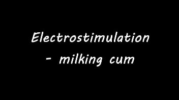 Preview 1 of Black Angelika Cum Foot - Electrostimulation  - milking cum