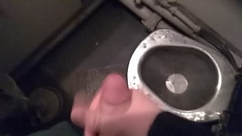 Preview 3 of Massage Shamle - man masturbatet in the toilet of the train