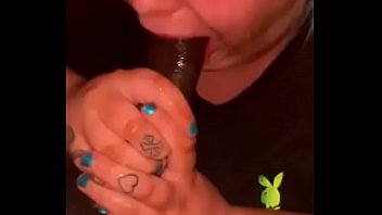 Preview 1 of Call Accident - white bitch gagging on some black dick