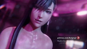 Preview 1 of Stim Sayang - Tifa double handjob by bulgingsenpai