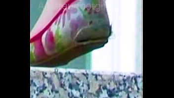 Preview 4 of Xxxsexvedeo - Girl  friend slips out of her ballerinas flats with her sweaty feet shoeplay