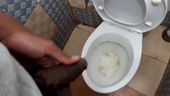 Preview 1 of Japan No Blur - Stepbrother Caught Peeing In Toilet