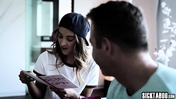 Preview 2 of Tamel Sex Girl - Horny brunette stepsis fucks a naive big cock stepbro