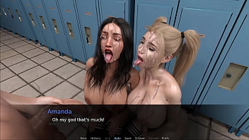 Preview 4 of Lalatx Indonesia - Two 18yo Young Sluts Share One Cock. College Locker Room Threesome | Milf Breeder #09