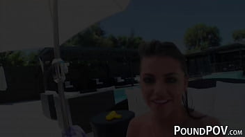 Preview 2 of Nina Nishimura Sex On Bus - Adriana Chechik takes super fat dick in ass POV style