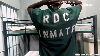 Preview 2 of Son Sniff Panty - PRISON COCKS - Contraband Cock Check With Nic Sahara,  Jason Collins,  Devin Trez,  &amp_ Michael Boston