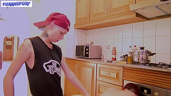 Preview 4 of Sexy Little Lolie - Lesbian dream: Girl fuck girl like a boy with strapon in different places
