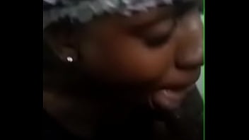 Preview 2 of Joan Vice - black big lipped slut sucks cum dripping cock