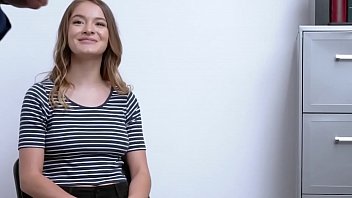 Preview 1 of Hindiopenxnxx - Security guard convinces a hot teen