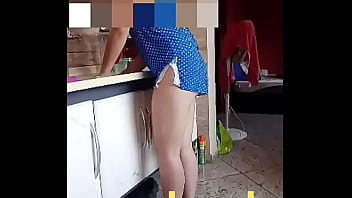 Preview 1 of Sexy Sasha Grey Compilation - Esposa lavando lou&ccedil_a