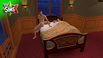 Preview 4 of Nepali Sex Hot - Pegou o namorado da filha na punheta e fodeu ele | Daniel e Eric | The Sims 2