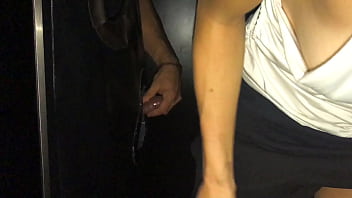 Preview 1 of Pretty Milk Skin Asian Fuck Hard - Que isso? N&atilde_o deu nem tempo de meter,  gozou s&oacute_ de olhar glory hole