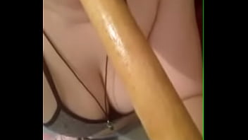Preview 2 of Big Pron Sex Vedio - SLUTTY TEEN PLAYS WITH PLUNGER AGAIN