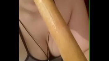 Preview 1 of Big Pron Sex Vedio - SLUTTY TEEN PLAYS WITH PLUNGER AGAIN