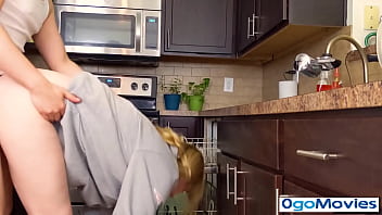 Preview 3 of Destroy Virgin Ass - Pretty Girlfriend got fucked in Kitchen