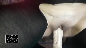 Preview 2 of Latest Step Sis - riding a monster dildo