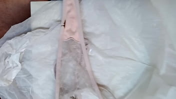 Preview 2 of Cartoons Hijab Porn - Cornudo me presta unas bragas de su mujer para que me corra en ellas mientras me mira