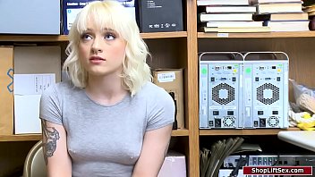 Preview 1 of Teanna Trump Stripping - Shoplifter sucks cock for her way out