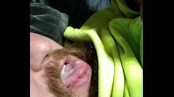 Preview 4 of Sex Bed Animation 2 - Quick shot in own mouth