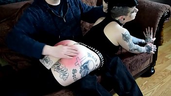 Preview 3 of Cubanas Mama - Emo girl spanked for Rent