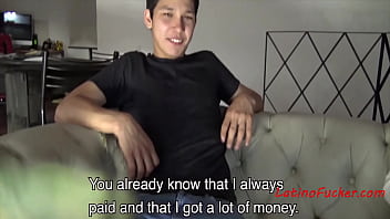 Preview 2 of Charlie Zhen - Teen Latino Manages Bills By Fucking Gay Dudes