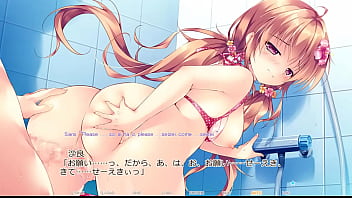 Preview 4 of Ebony Midget Ride - Hime to Otome no Yakimochi LOVE -Kirameki Natsu Monogatari!- Route2 Scene2 with subtitle