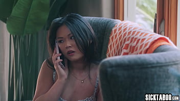 Preview 2 of Innocct Highcom - Kinky surprise by pervy big cock neighbor for petite Asian teen Lulu Chu