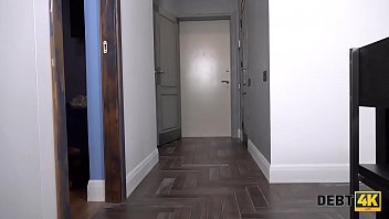 Preview 1 of Priv City Anal - DEBT4k. Crazy blonde babe tied up and fucked collector who came at her