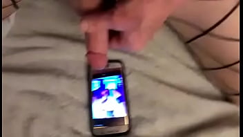 Preview 4 of Fucking Job - Dripping precum on my pic by shemale,  I love it