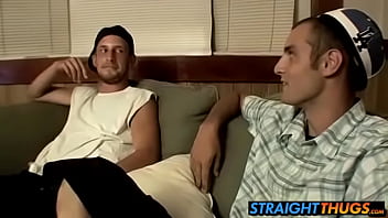 Preview 1 of Www Xxx Vidos 2017 - Horny boys Ajax and Cg loves wanking on living room couch