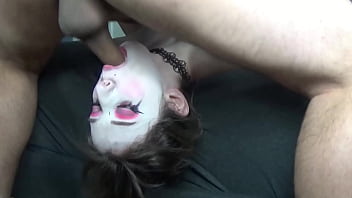 Preview 2 of Wd Girls Puke - Mad Moxxi Gets Rough Head Hanging Throat Fuck of a Lifetime! Slamming Balls Deep Cum in Throat As She Stares Forward!