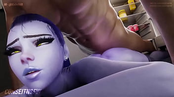 Preview 4 of Beeg Poe - Overwatch widowmaker gets pounded by BBC