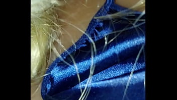 Preview 4 of Aseka - Blue satin adult blonde sex doll