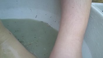 Preview 3 of Office Fun Fuck - Lick my yellow boots completely dirty with green mud while I&#039_m in the garden