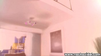 Preview 4 of Pegging Men Hard - Nacho kneels and tastes the sultry model&#039_s fragrant pussy,  letting her suck his stiff prick while she jacks the cock with both hands.