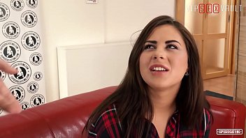 Preview 2 of Deshi Sex In Car - VIP SEX VAULT - Flexible Teen Brunette Nikki Waine Surprise Even The Porn Agent With Her Skills
