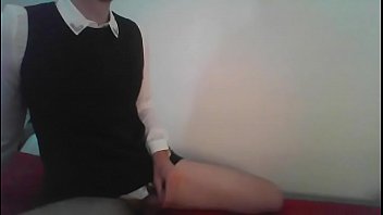 Preview 3 of 1 Girl And 10 Bay - The crossdresser secretary downstairs is having fun again