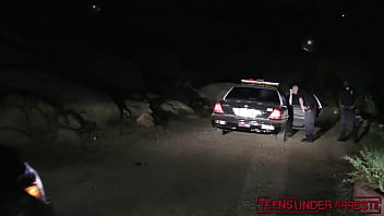 Preview 1 of Stephanie Quitana - Mischievous teen fucked by cops on the way to the station