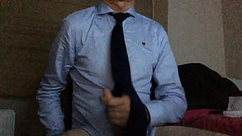 Preview 1 of Zaxxers Sex Mon Sex The Son - Wanking in shirt and tie