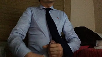 Preview 4 of Zaxxers Sex Mon Sex The Son - Wanking in shirt and tie