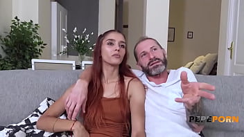 Preview 1 of Sexy Sexy Nangi Nangi Chut Chut - Young and insatiable Spanish babe Esmeralda Blue was desperate for tasting an OLD DICK!