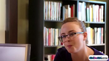 Preview 1 of Uff Lumba Lumba Part 3 - Two librarians and a customer lick pussy