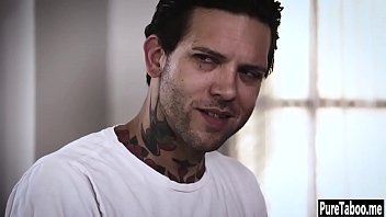 Preview 2 of Pussy Pussy Com Com - Horny petite teen jumped on a perverted tattooed guy