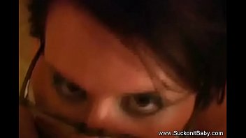 Preview 2 of Spice Creampie Ebony Dick Real - Latina Mom Giving Step Son A Blow