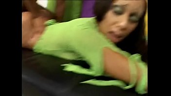 Preview 4 of Slow And Forced Sex - Nasty black girl Amerika is fucked from behind in her shiny black ass on couch